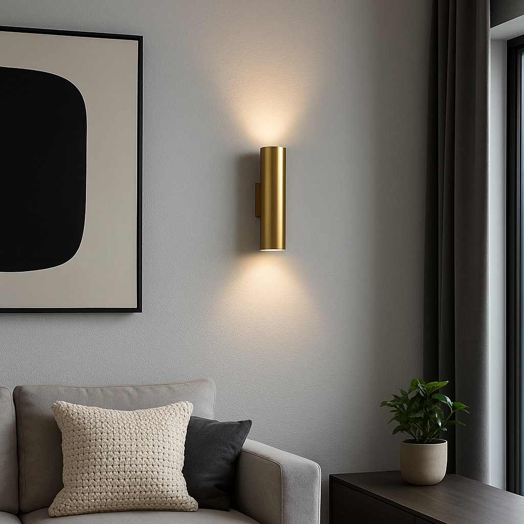 Slim Gold Wall Sconce