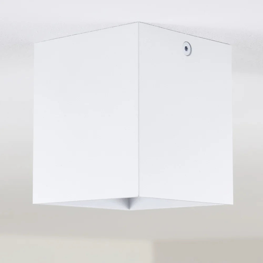 Modern Square White Ceiling Spotlight