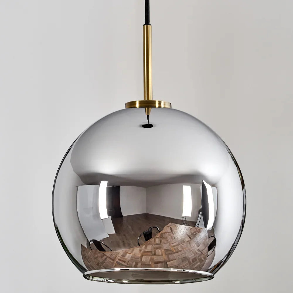 Modern Smoked Glass Pendant Light