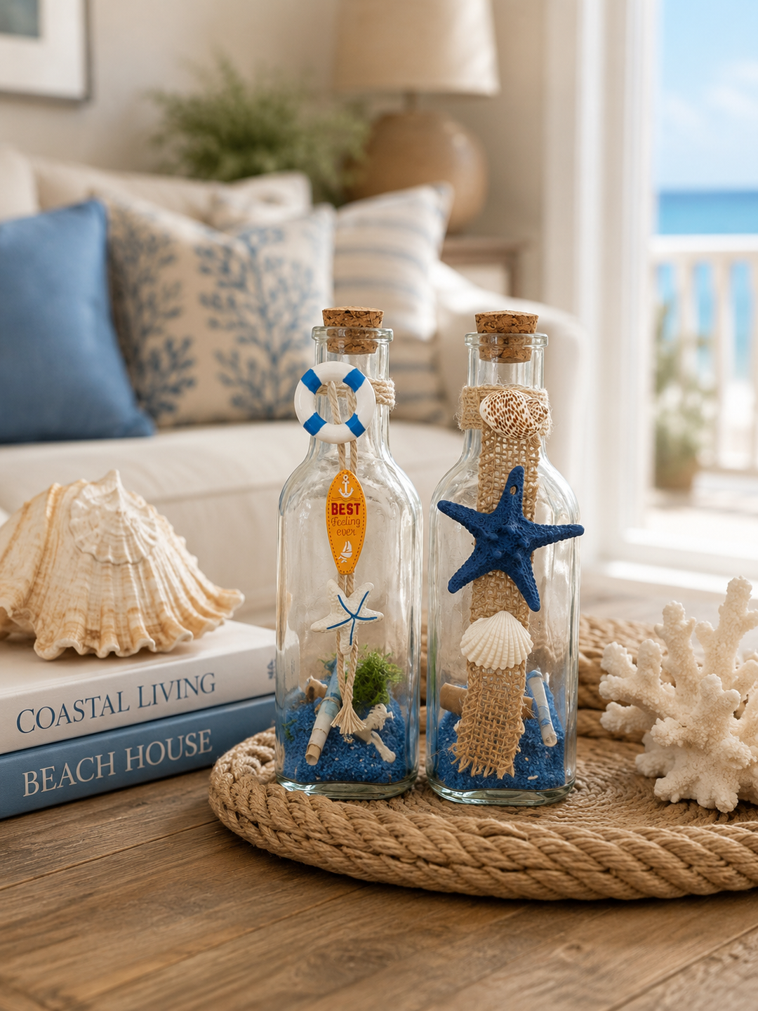 Coastal Message Bottle Set of 2