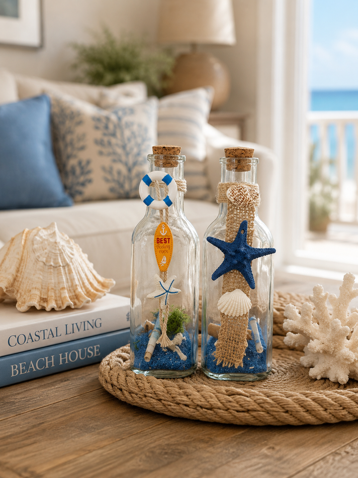 Coastal Message Bottle Set of 2