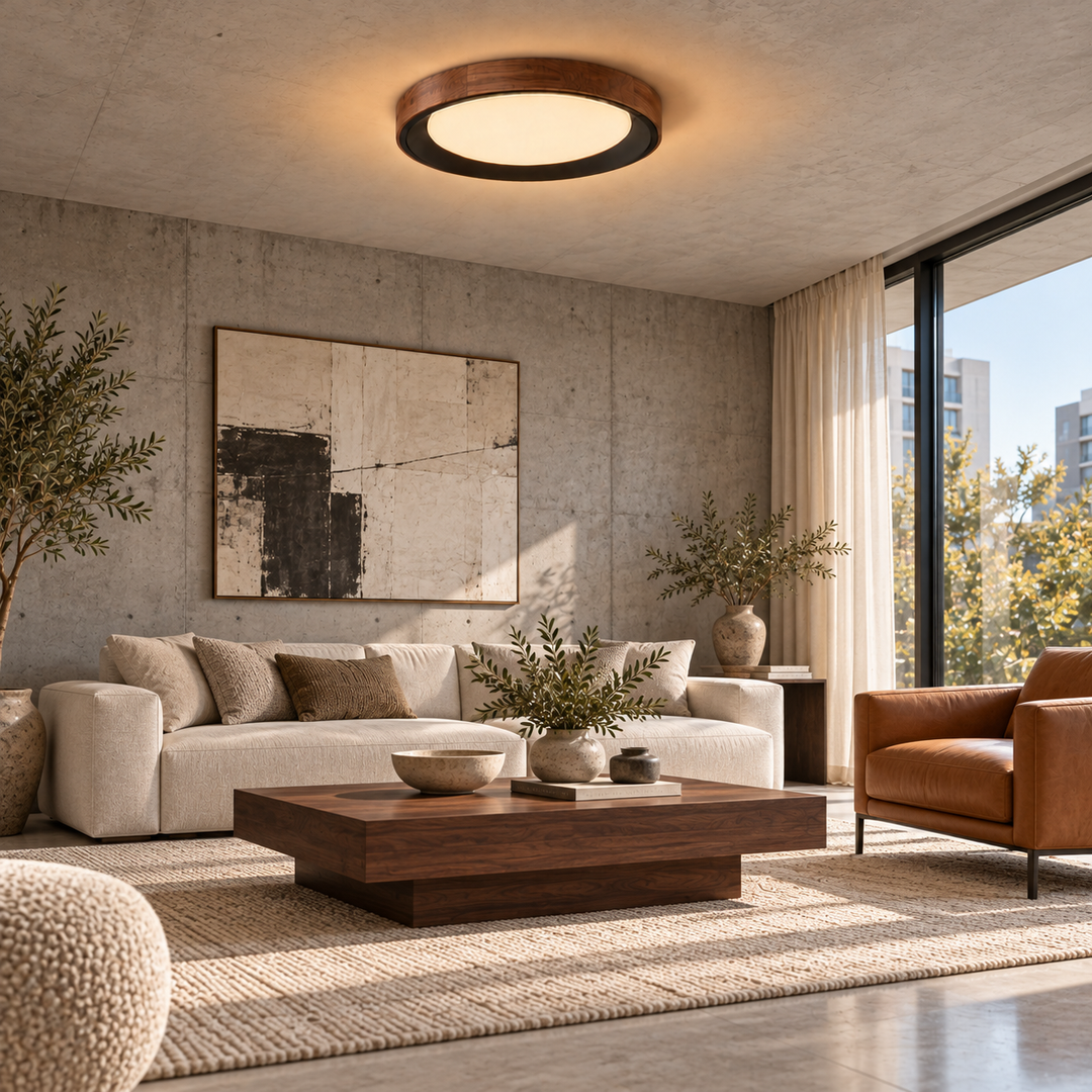 Modern Two-Tone Circular Ceiling Light