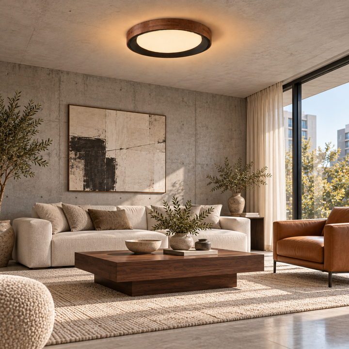 Modern Two-Tone Circular Ceiling Light
