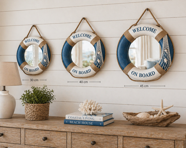 Lifebuoy Mirror For coastal homes