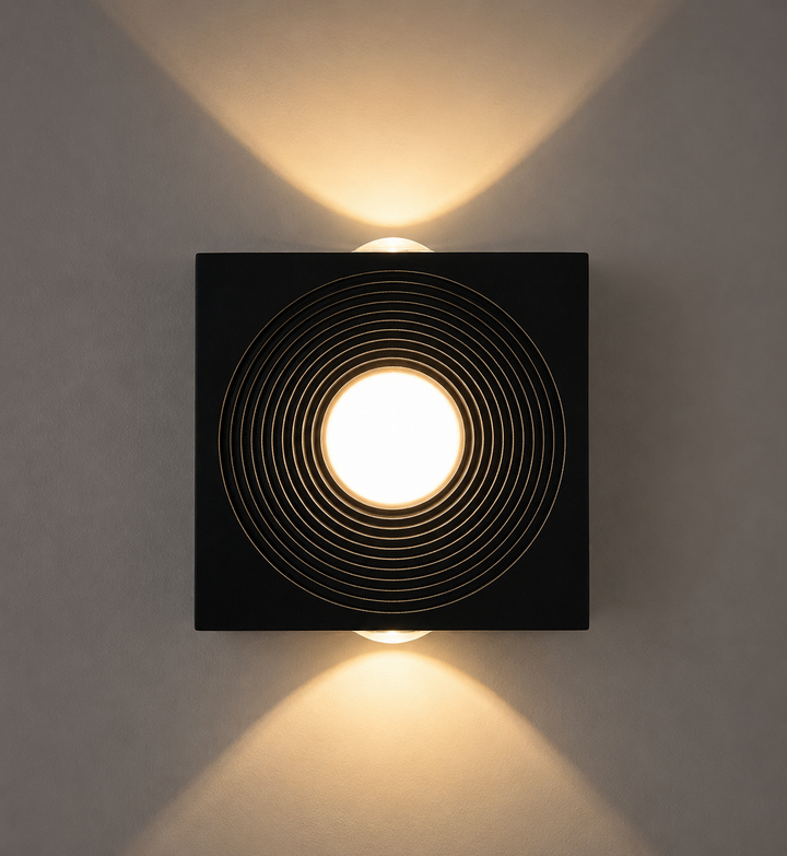 Square Halo Wall Light