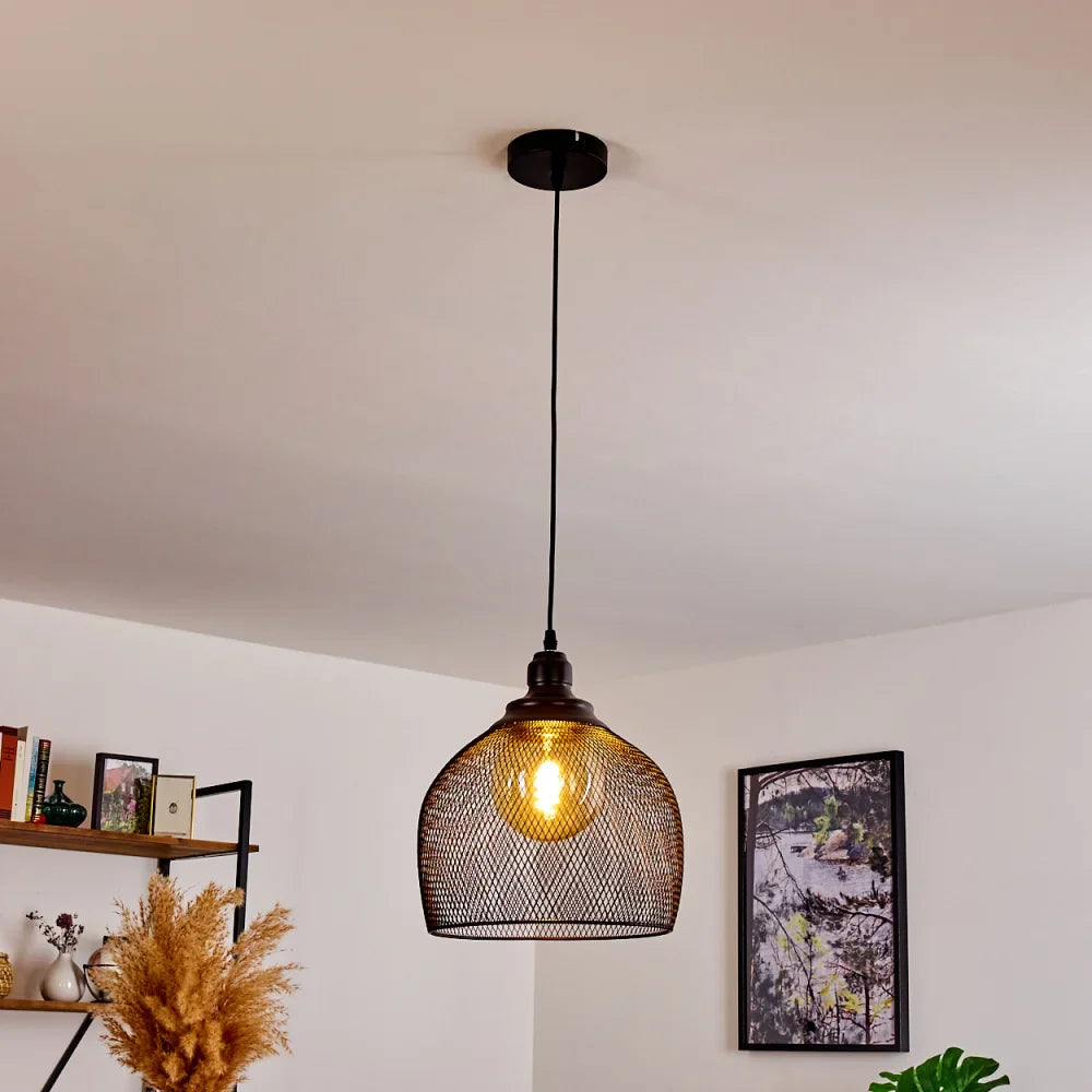 Industrial Mesh Pendant Light