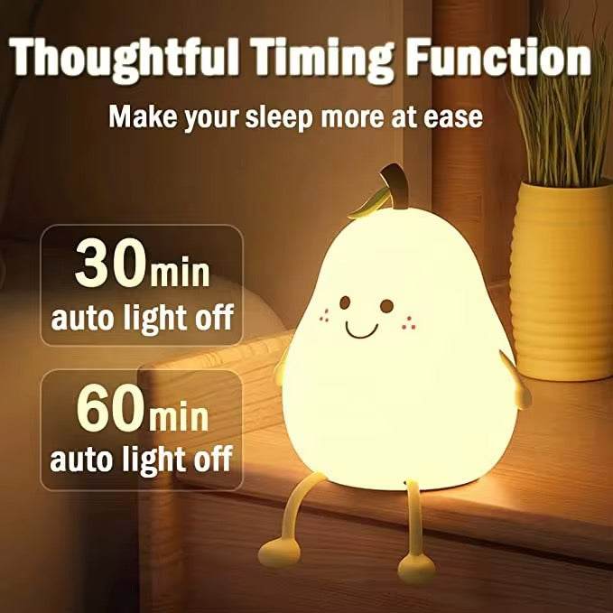 Cute Rechargeable Cartoon Bedside Night Lamp