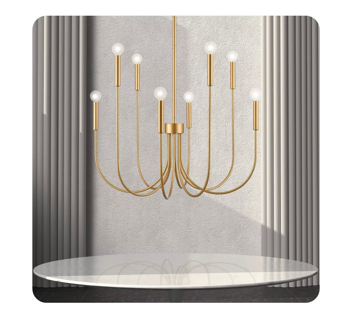 Black - Brass - Chrome- white  color Chandelier