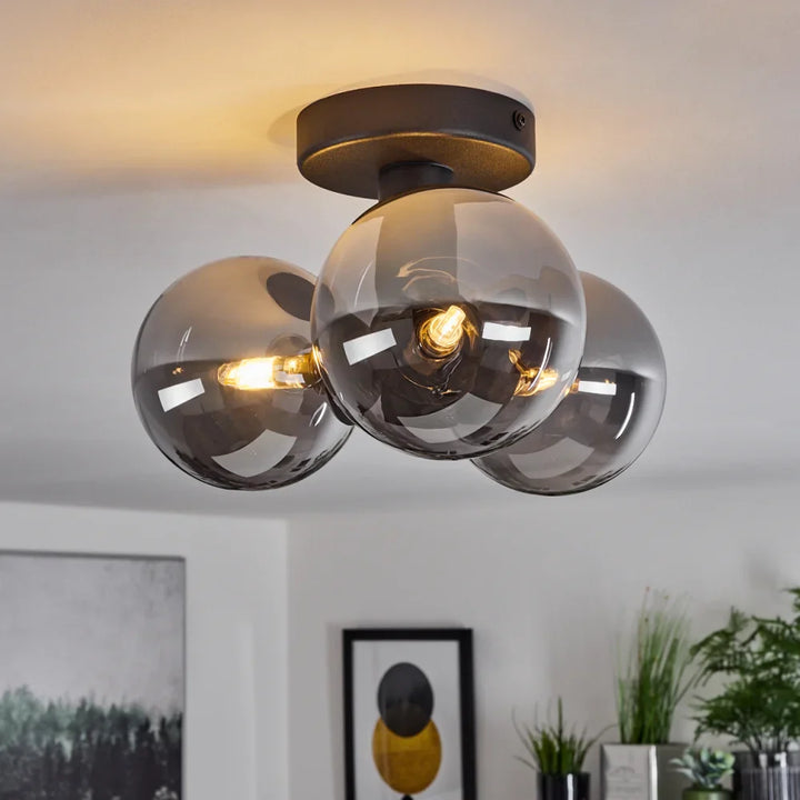 Modern Glass Globe Ceiling Light Fixture