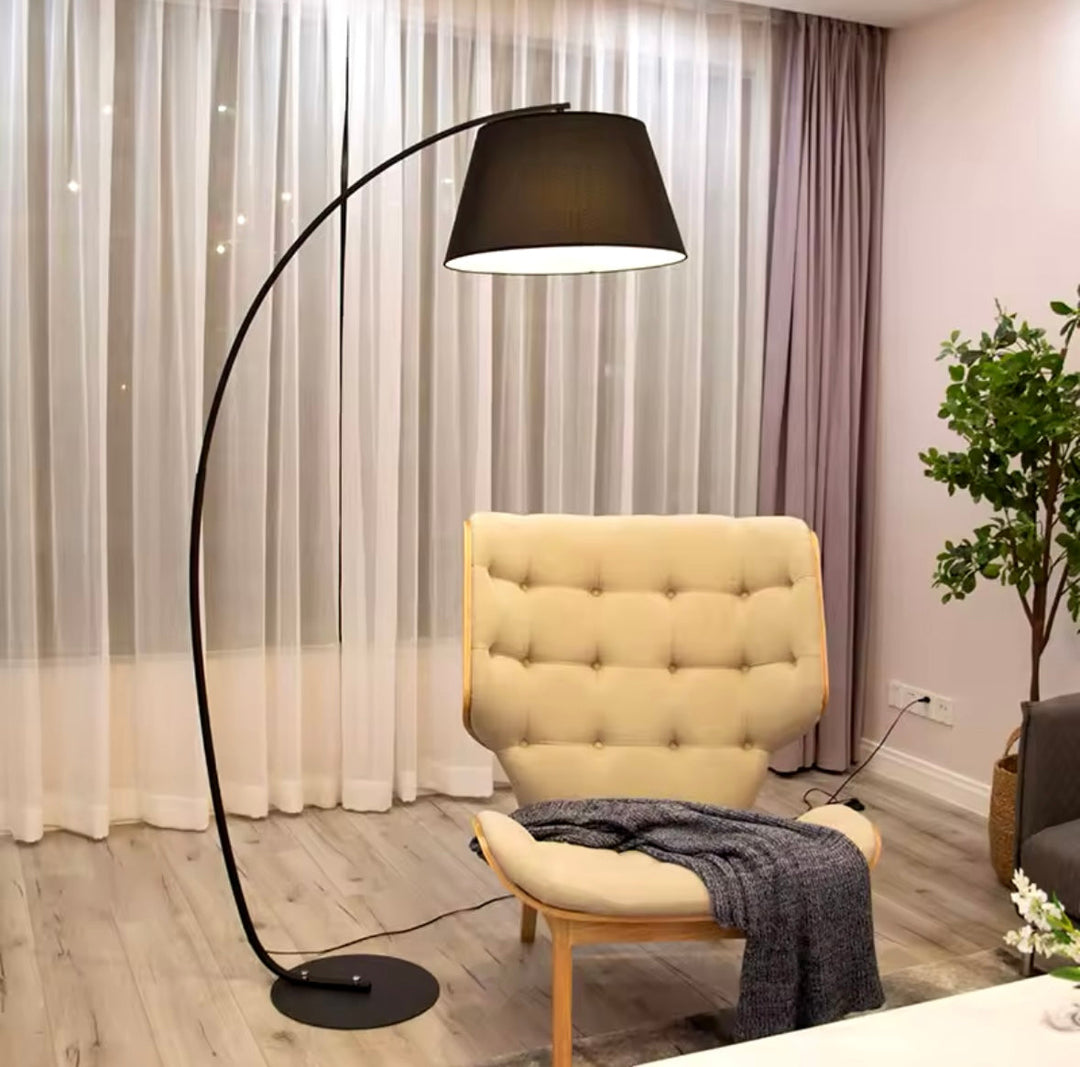 Modern Black Arc Floor Lamp