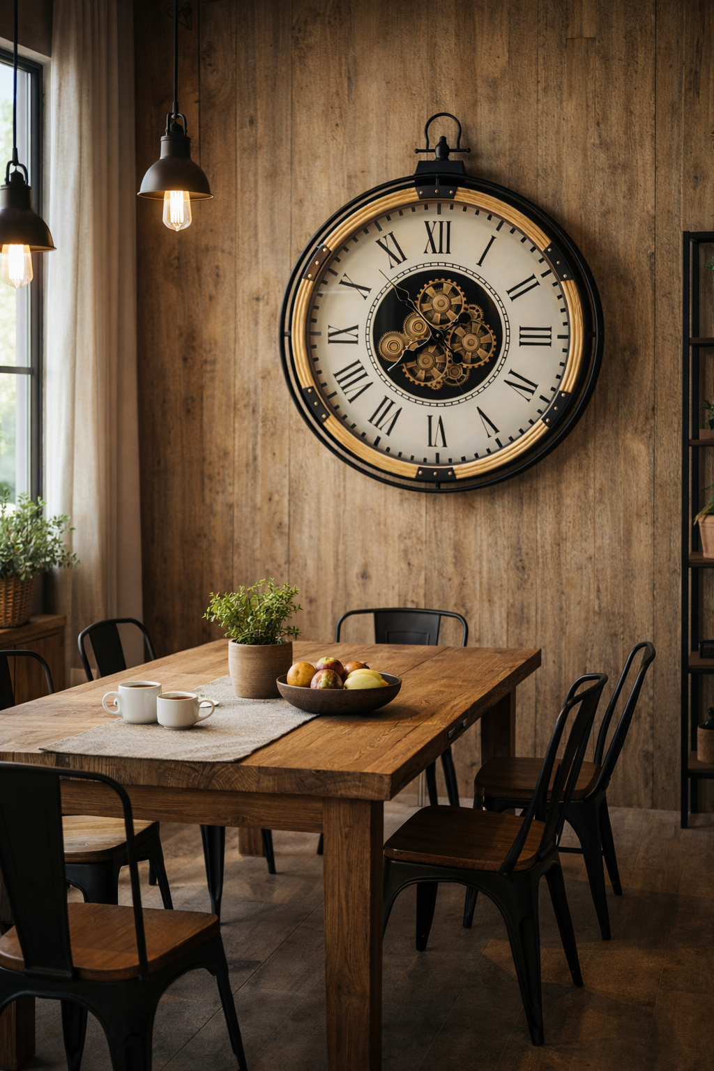 Vintage Gear Wall Clock