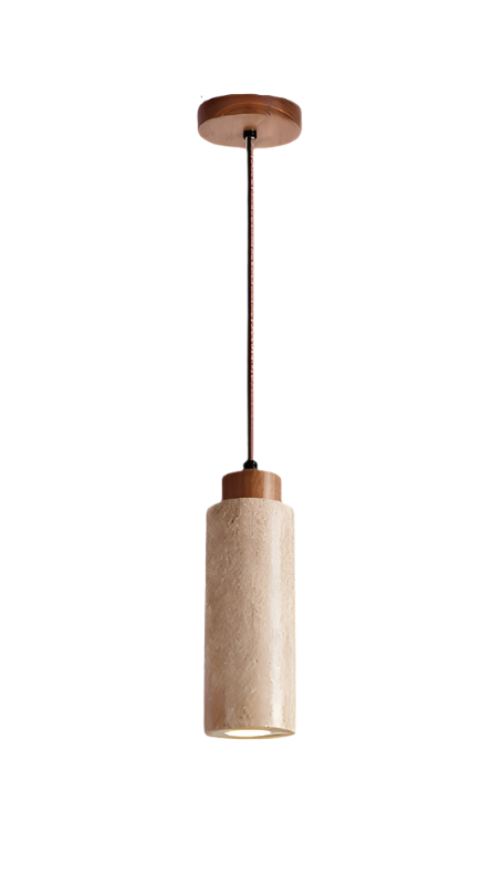 Modern Pendant Light with Natural Stone Shades