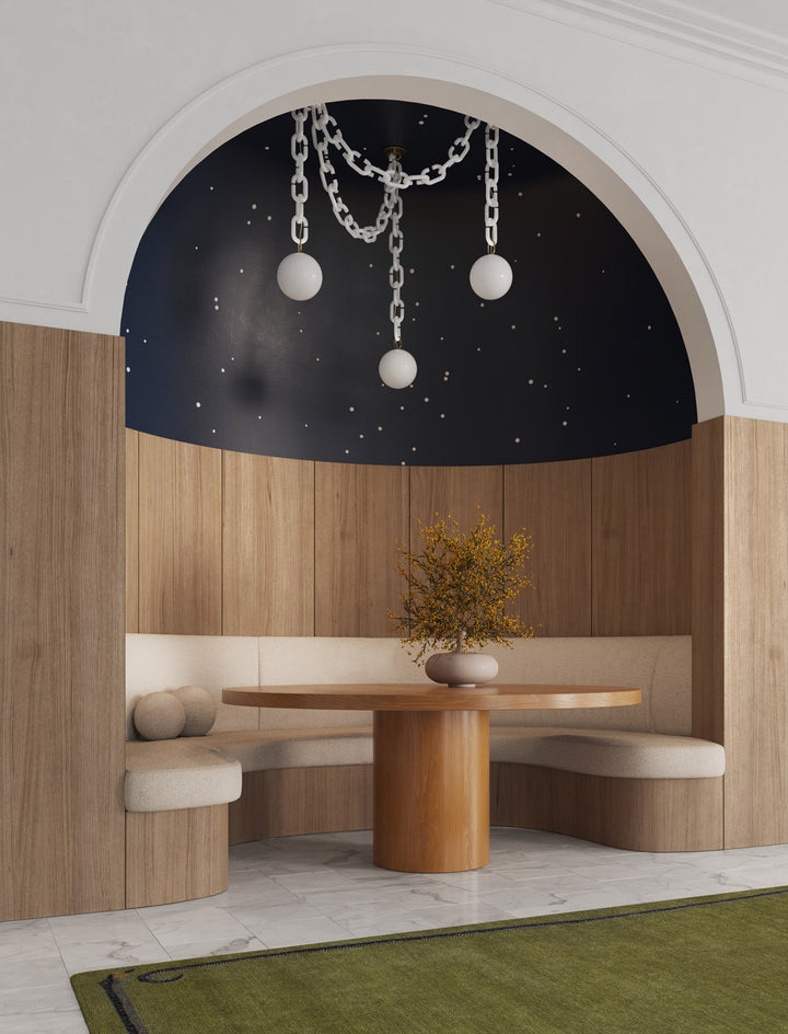 Modern Chain Globe Pendant Light