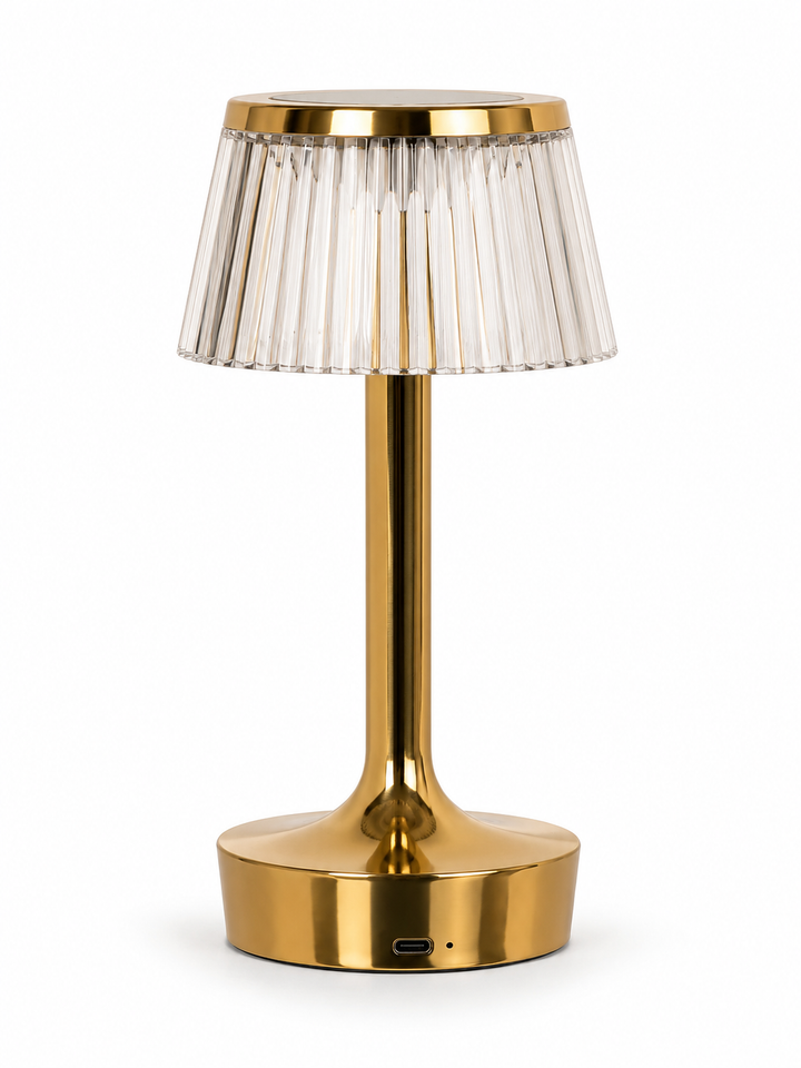 Rechargeable Gold LED Table Lamp