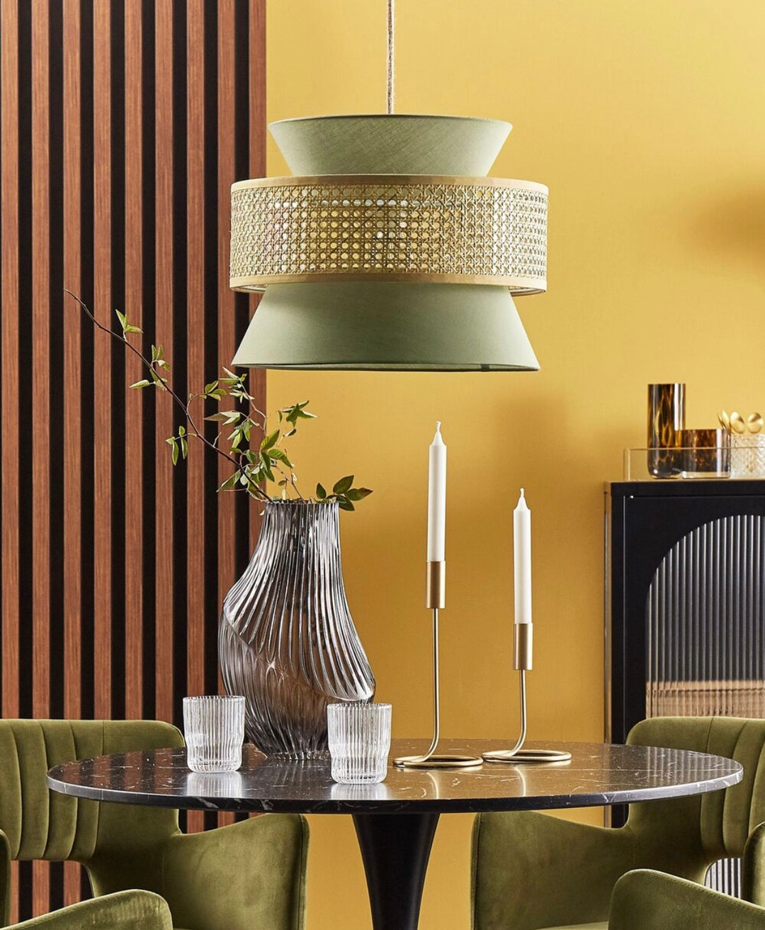 Natural Woven Rattan Pendant Light