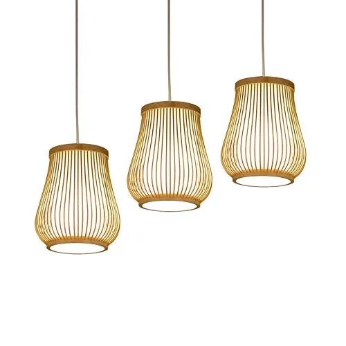 Modern Bamboo Cage Pendant Light