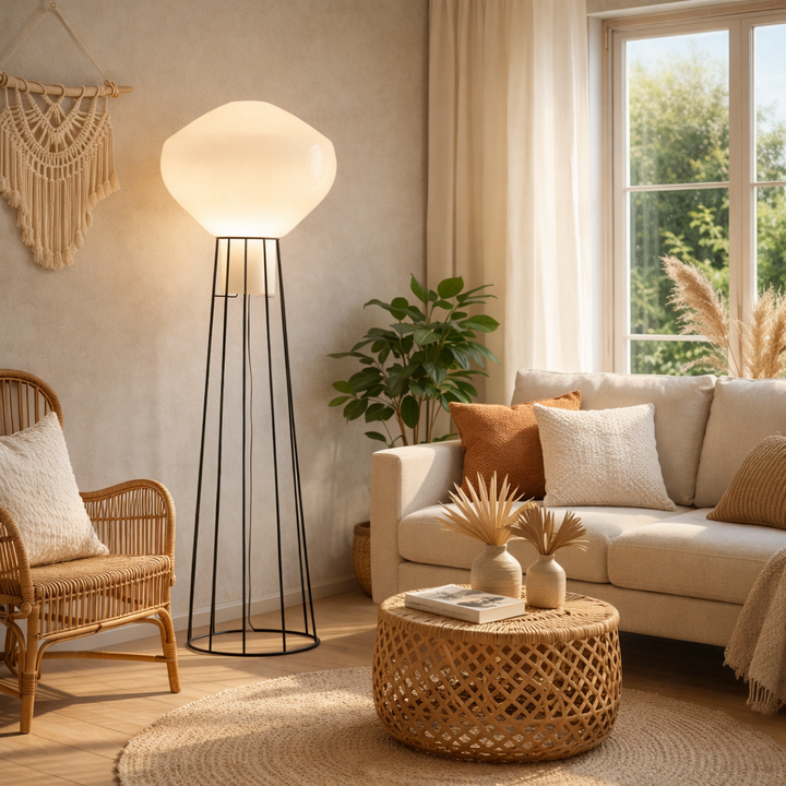 Minimal Wire Frame Floor Lamp