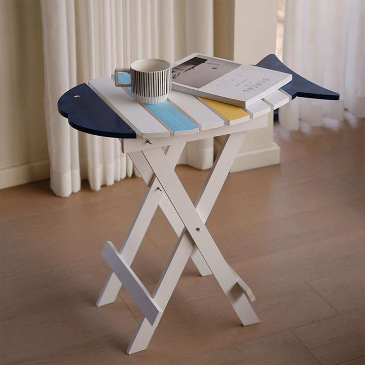 Folding Surfboard Style Wooden Table