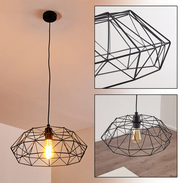 Industrial Geometric Pendant Light