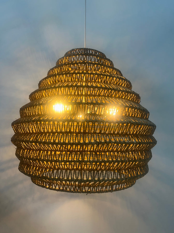 Rustic Woven Pendant Light