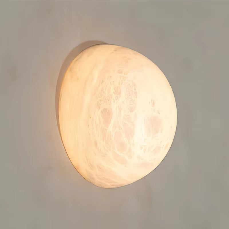 Minimal Spanish Alabaster Wall Sconce