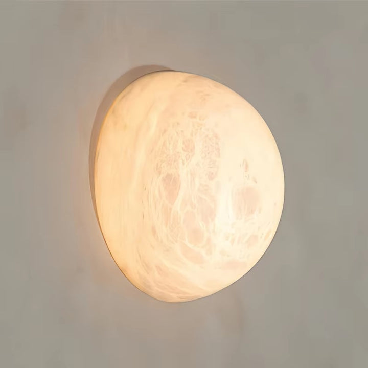 Minimal Spanish Alabaster Wall Sconce