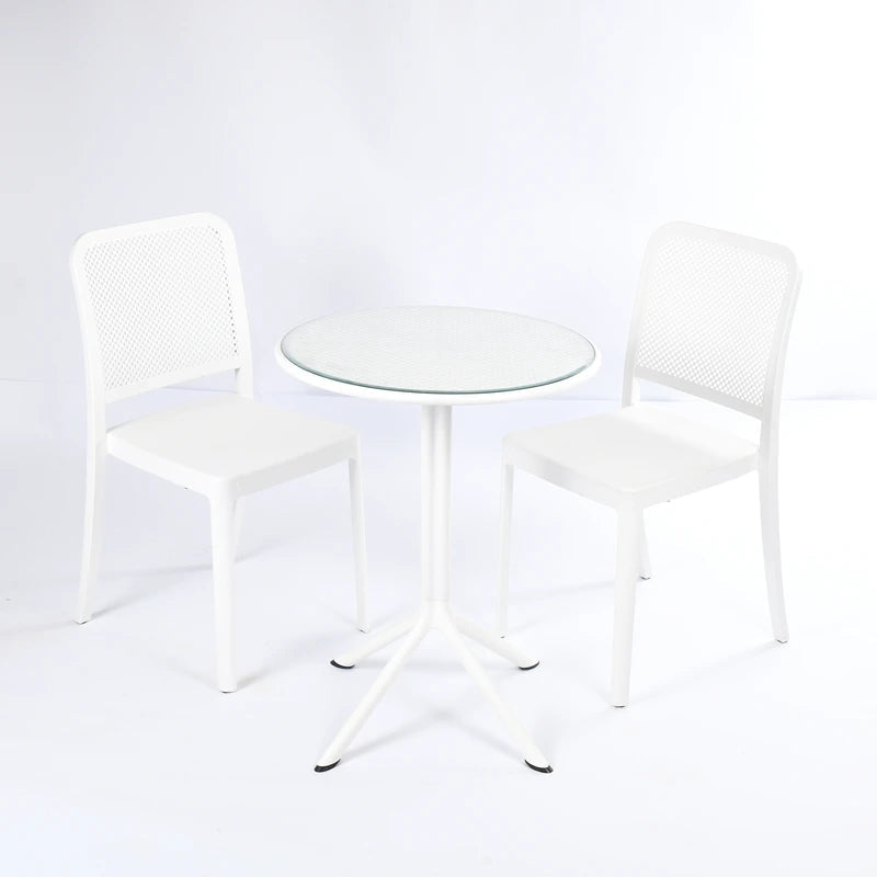 2 Flexi- Chairs + Dot Round Table 60
