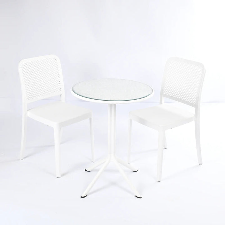 2 Flexi- Chairs + Dot Round Table 60