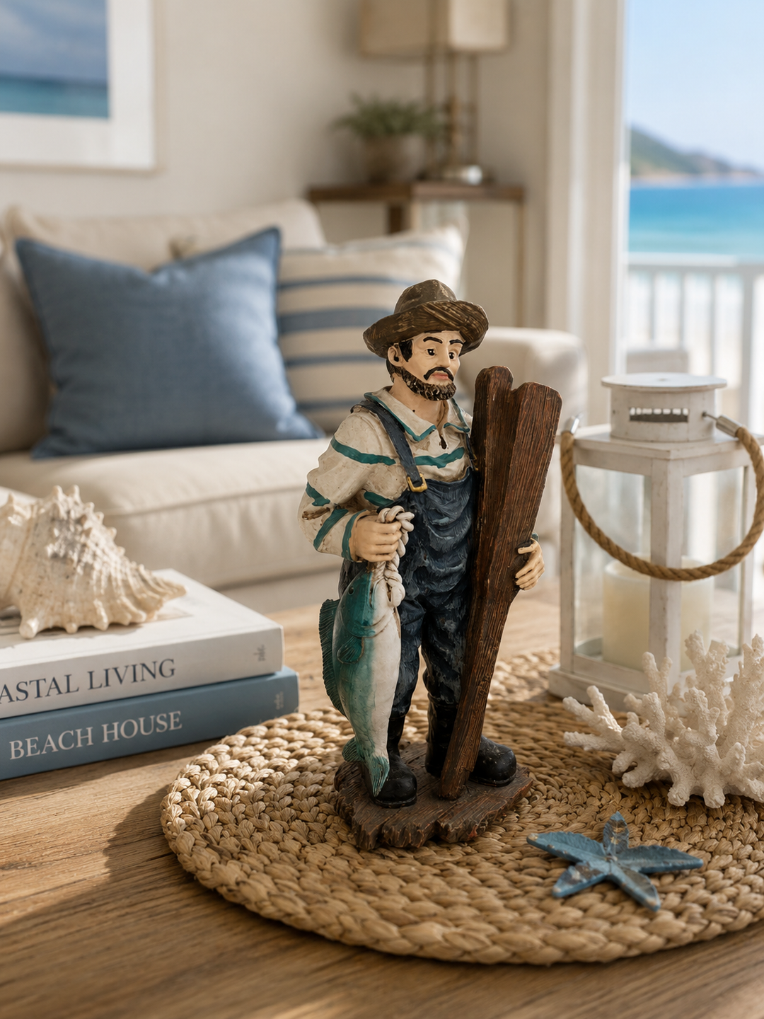 Fisherman Coastal Statue