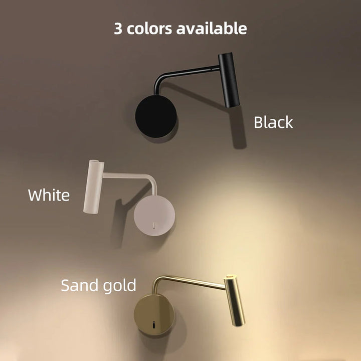 Minimalist LED Rotatable Reading Wall Light