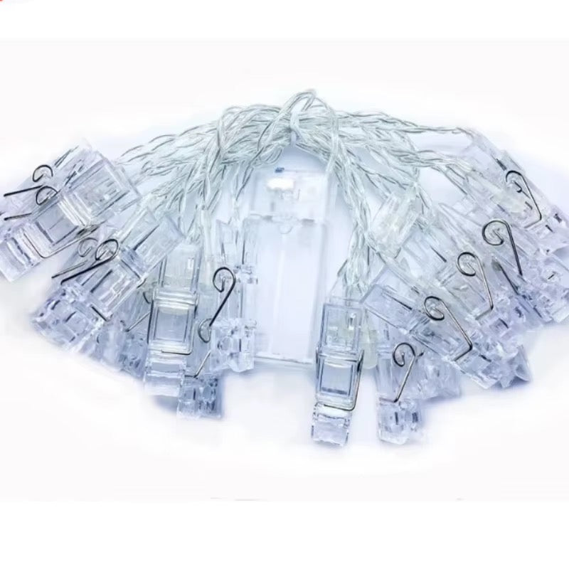 Warm White Photo Clip String Lights