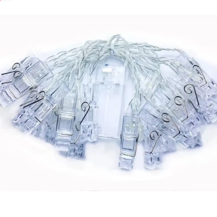 Warm White Photo Clip String Lights
