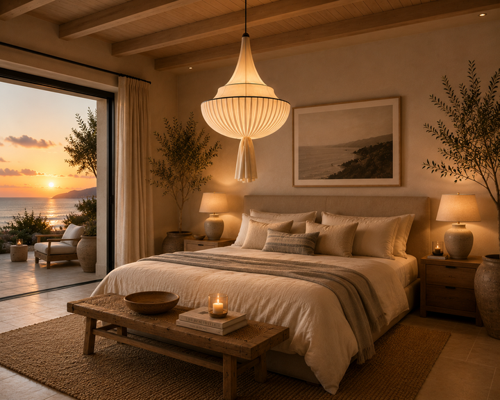 DUNE - Ivory Lotus Pendant Light