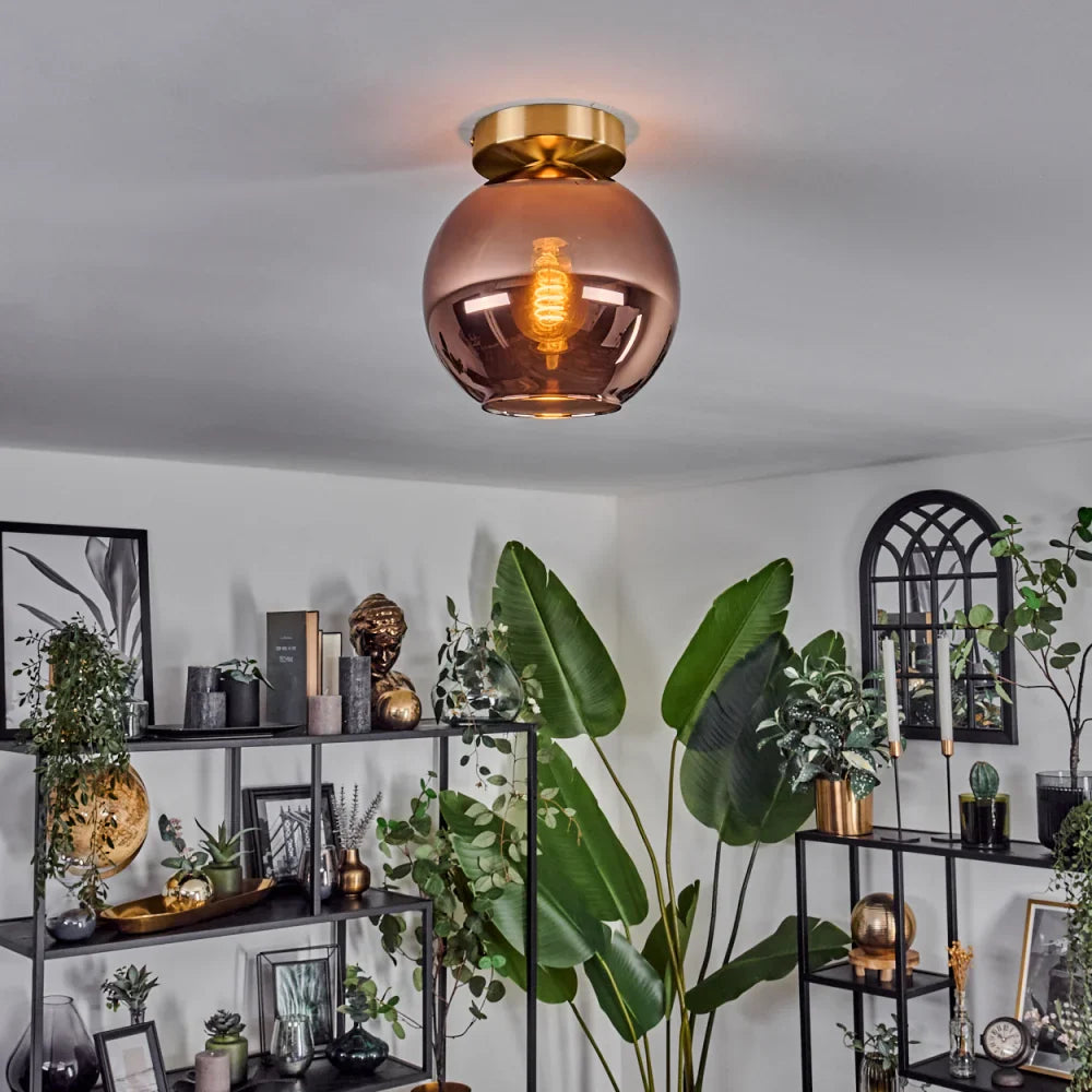 Modern Glass Globe Ceiling Light