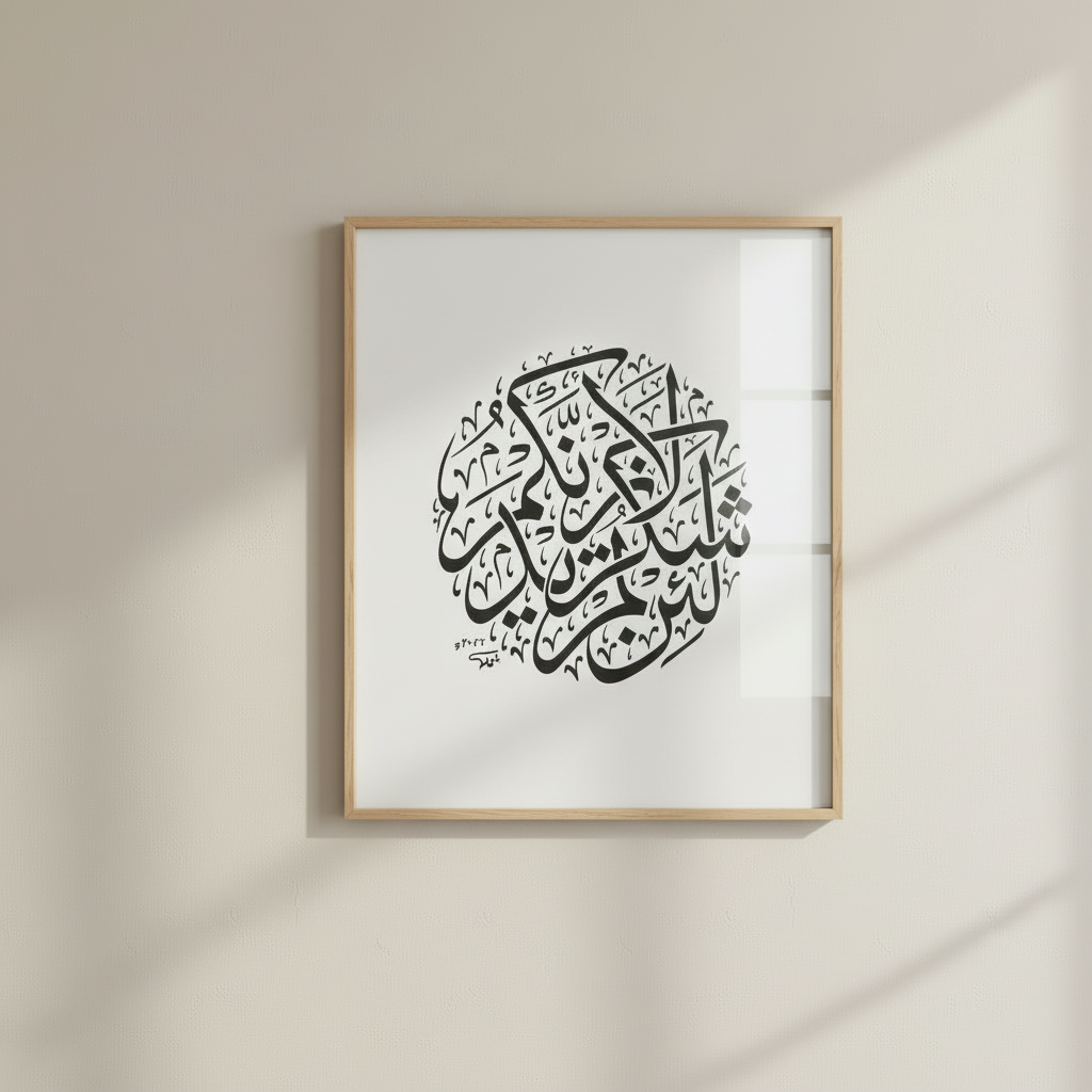 Islamic Calligraphy Canvas