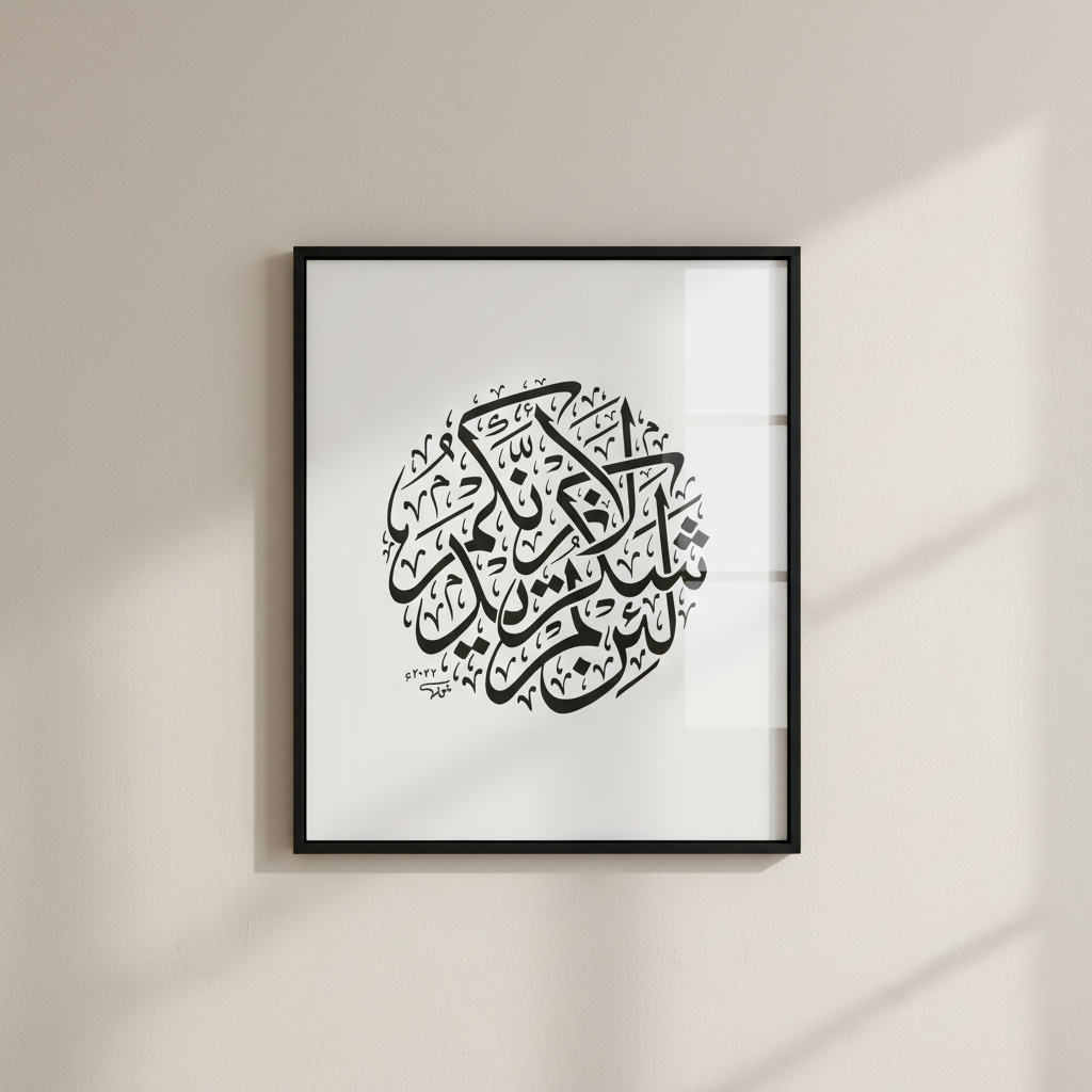 Islamic Calligraphy Canvas