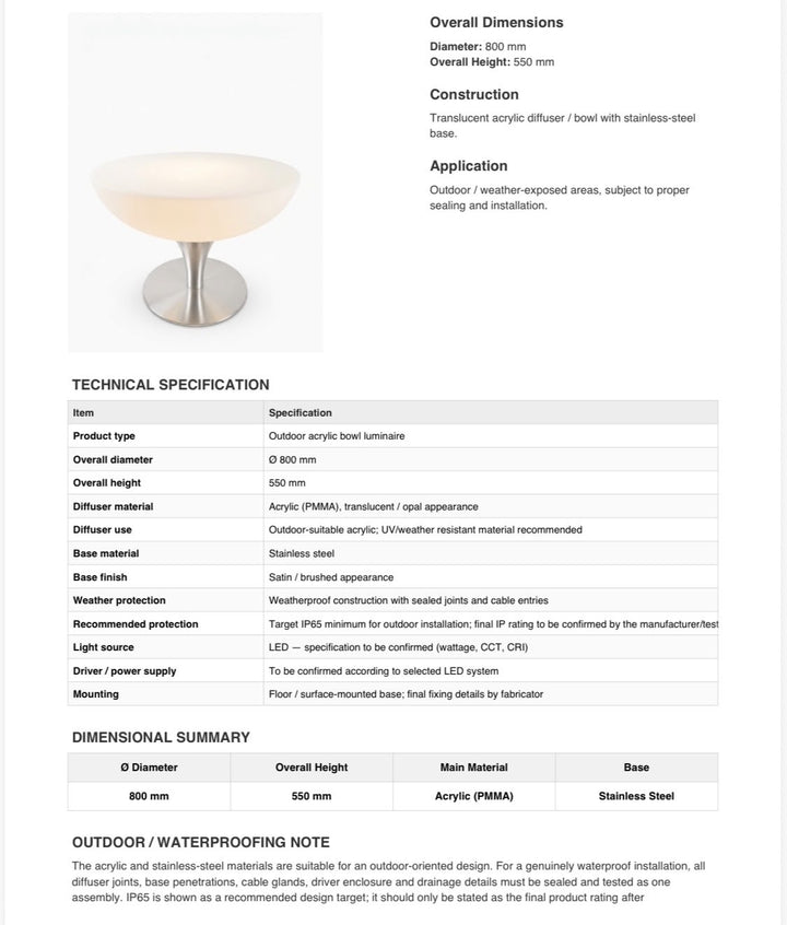 Modern White Bowl-Shade Table Lamp