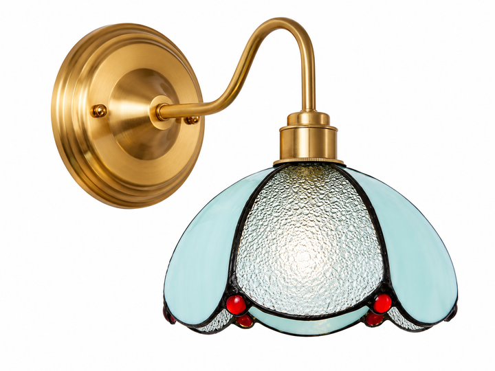 Azure Bloom Tiffany Wall Light