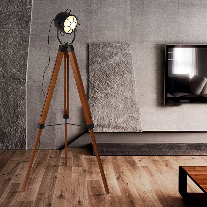 Industrial Tripod Floor Lamp