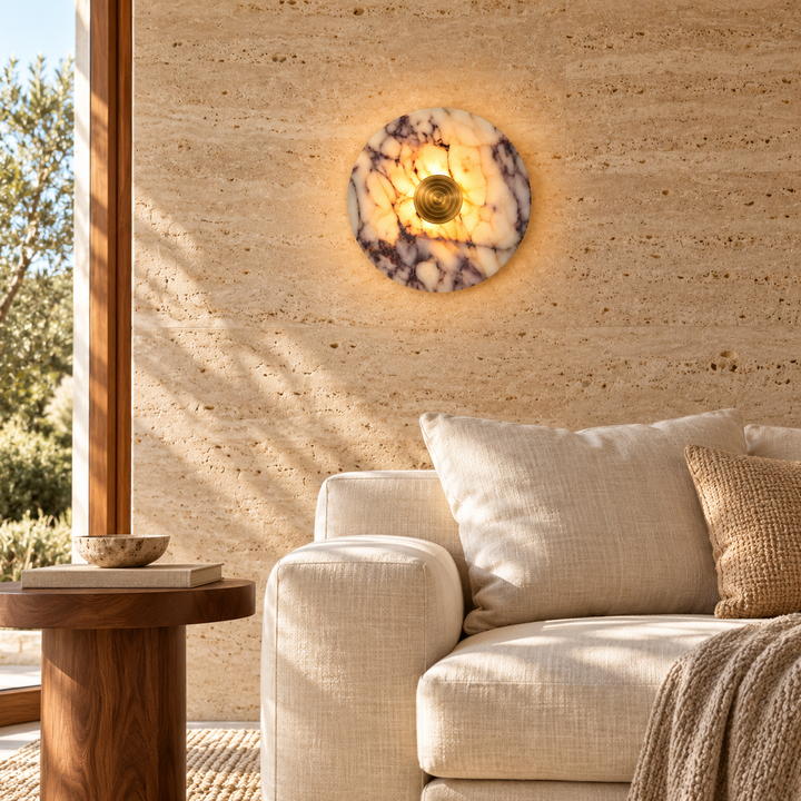 Calacatta Viola Marble Wall Light