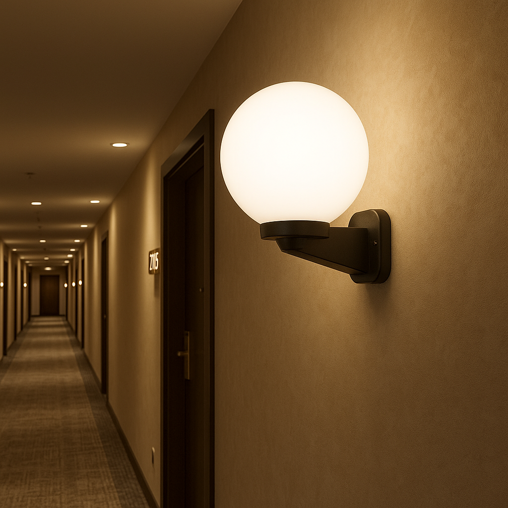 Modern Globe Wall Light for Outdoor Facades