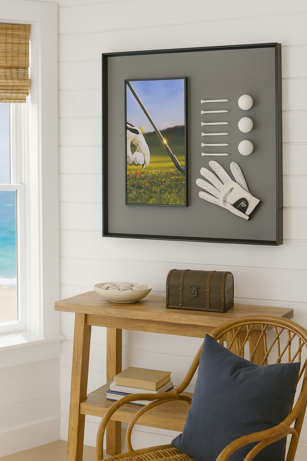 Golf Shadow Box Wall Art