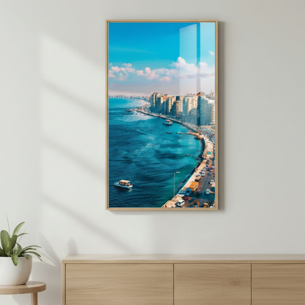 Alexandria Corniche Coastal Canvas Art