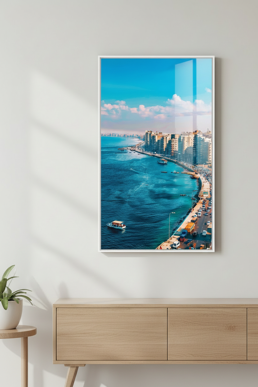 Alexandria Corniche Coastal Canvas Art