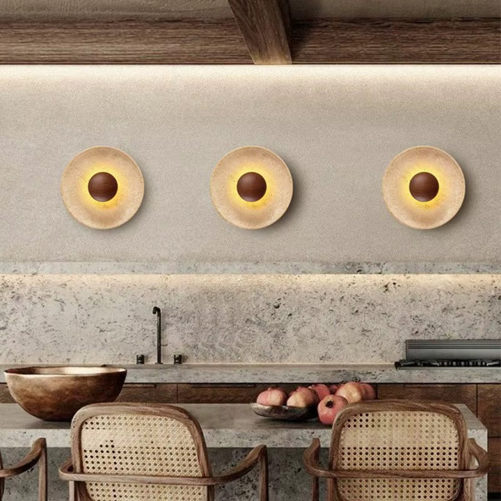 Round Textured Wall Sconce