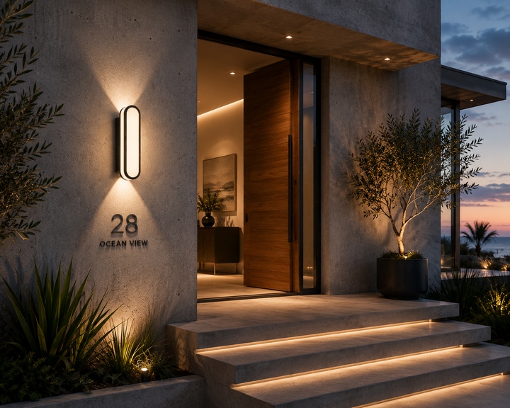 Oval LED Outdoor Sconce