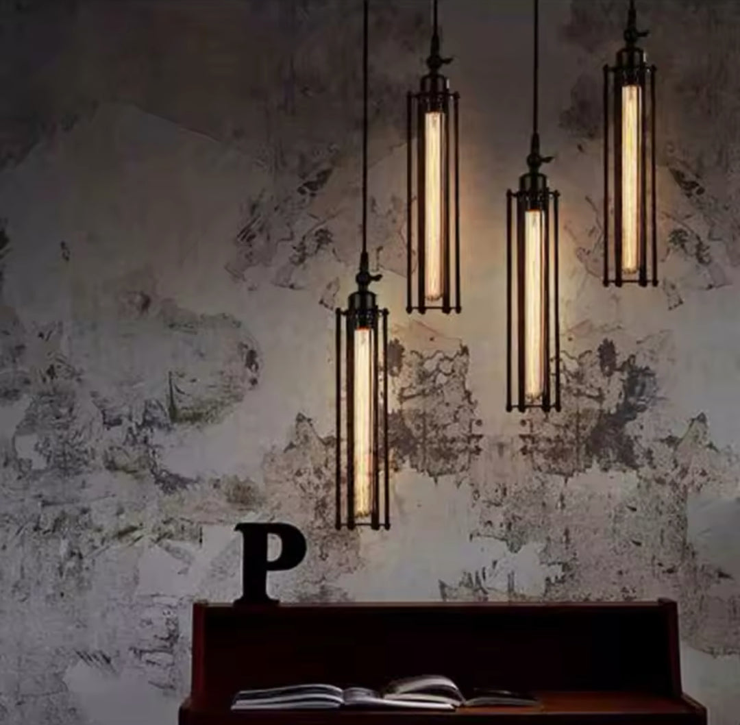 Industrial Tubular Edison Pendant Light