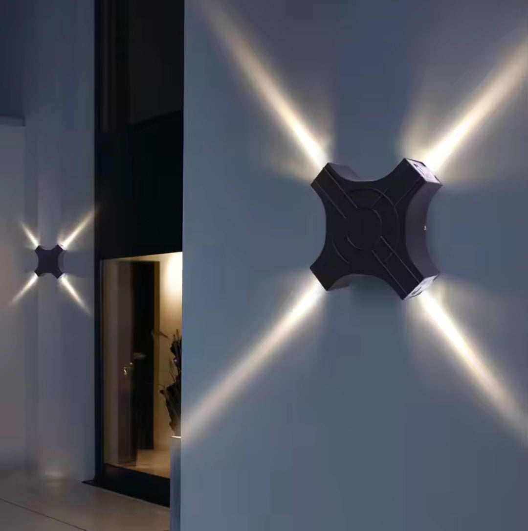 Modern Cross-Shaped Wall Light - Artistic Glow Design