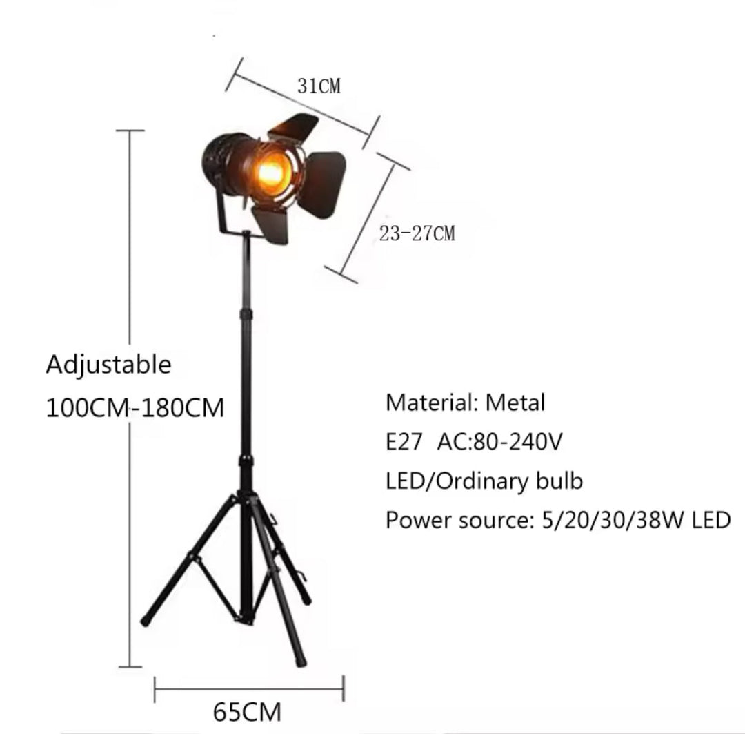 Industrial Studio Spotlight Floor Lamp