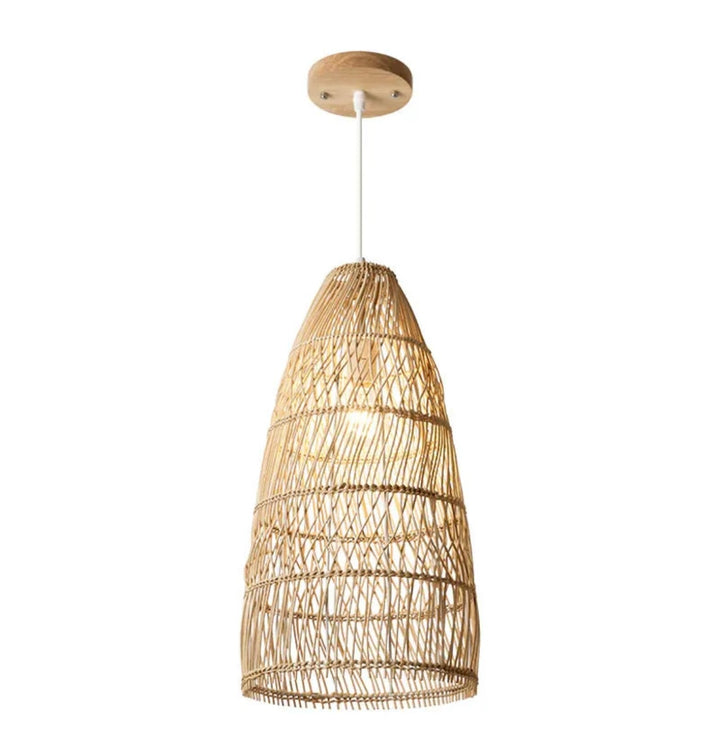 Rustic Woven Rattan Pendant Lights